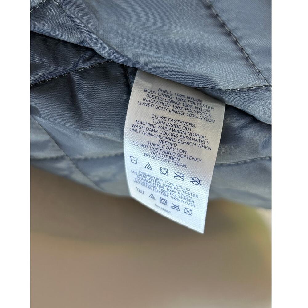 Land's End Women's Sz S Green Hooded Waterproof Lined Squall Coat SI #0004 - Picture 6 of 7